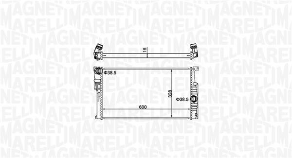 Radiateur moteur (Radiateur de refroidissement) MAGNETI MARELLI 350213155100