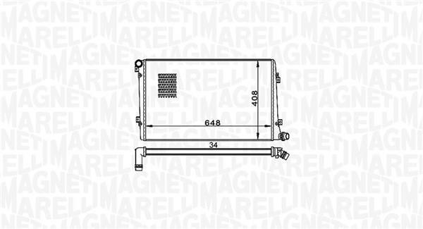Radiateur moteur (Radiateur de refroidissement) MAGNETI MARELLI ref. 350213157300