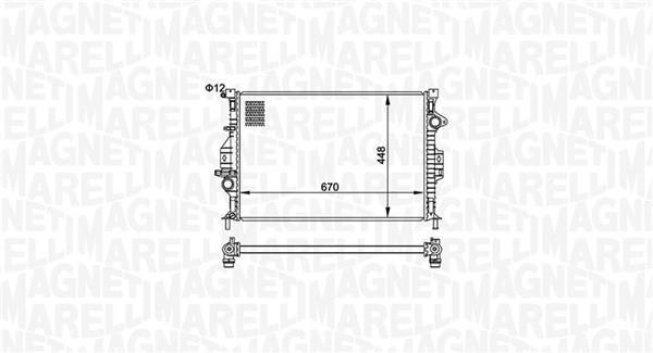 Radiador motor MAGNETI MARELLI ref. 350213158700