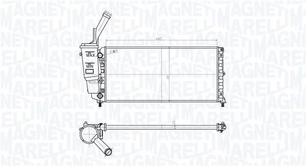 Radiateur moteur (Radiateur de refroidissement) MAGNETI MARELLI 350213161000