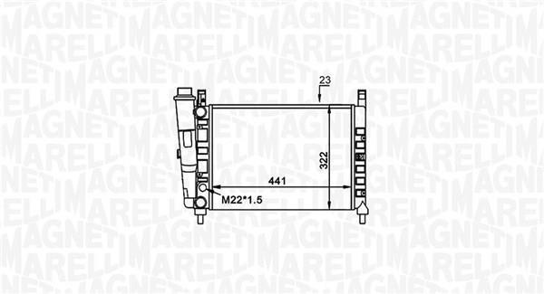 Radiador motor MAGNETI MARELLI ref. 350213162300