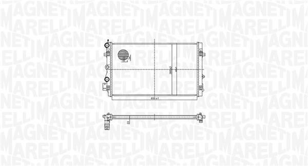 Radiador motor MAGNETI MARELLI ref. 350213167900