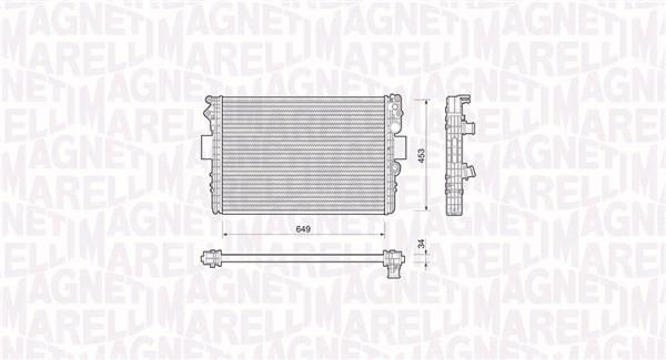 Radiador motor MAGNETI MARELLI ref. 350213169000