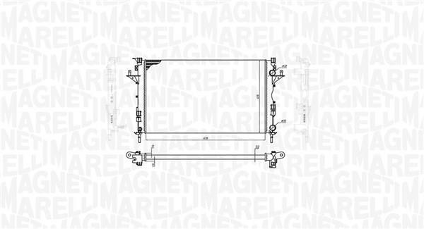 Radiador motor MAGNETI MARELLI ref. 350213171900