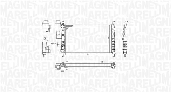 Radiador motor MAGNETI MARELLI ref. 350213172400