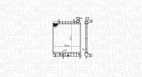 Radiateur moteur (Radiateur de refroidissement) MAGNETI MARELLI ref. 350213174800