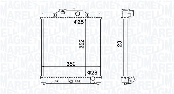 Radiador motor MAGNETI MARELLI ref. 350213175100