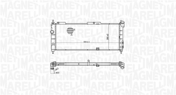 Radiateur moteur (Radiateur de refroidissement) MAGNETI MARELLI ref. 350213175300