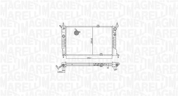 Radiador motor MAGNETI MARELLI ref. 350213175500