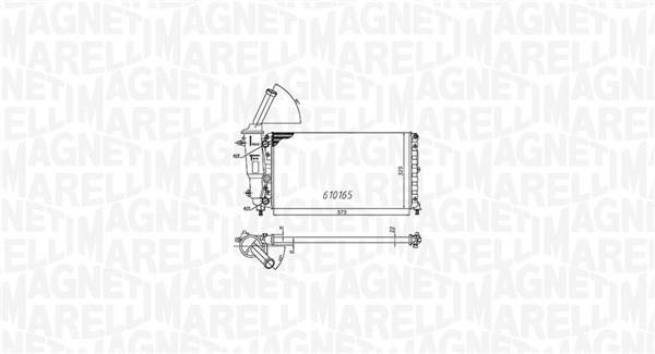 Radiateur moteur (Radiateur de refroidissement) MAGNETI MARELLI ref. 350213176000