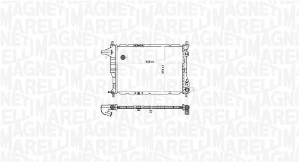 Radiateur moteur (Radiateur de refroidissement) MAGNETI MARELLI ref. 350213177900