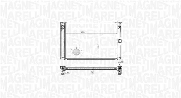 Radiador motor MAGNETI MARELLI ref. 350213178600