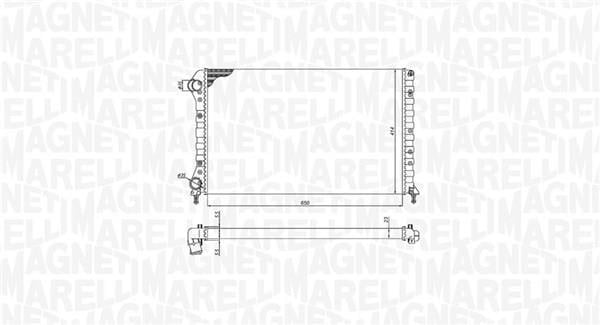 Radiateur moteur (Radiateur de refroidissement) MAGNETI MARELLI 350213179000