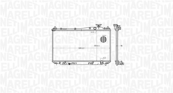 Radiador motor MAGNETI MARELLI ref. 350213182700