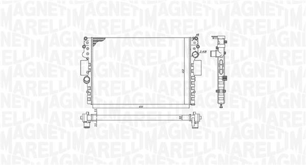 Radiateur moteur (Radiateur de refroidissement) MAGNETI MARELLI ref. 350213183800