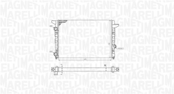 Radiador motor MAGNETI MARELLI ref. 350213185400