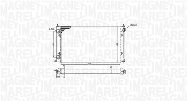 Radiador motor MAGNETI MARELLI ref. 350213187500