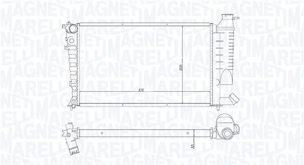 Radiador motor MAGNETI MARELLI ref. 350213188400