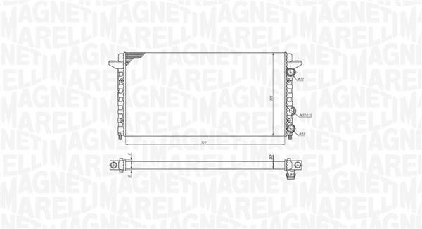 Radiador motor MAGNETI MARELLI ref. 350213189200