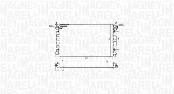 Radiador motor MAGNETI MARELLI ref. 350213189600