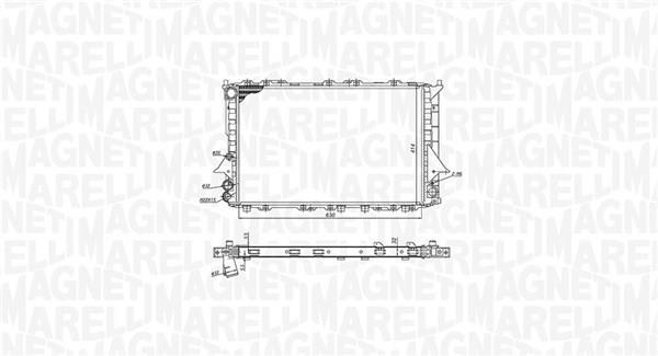 Radiador motor MAGNETI MARELLI ref. 350213189900