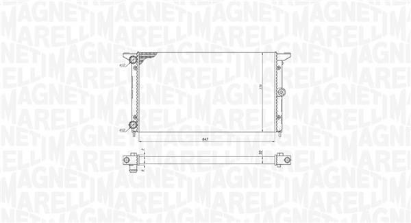 Radiador motor MAGNETI MARELLI ref. 350213190100