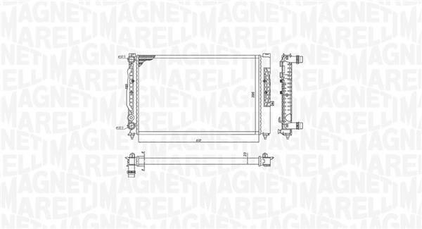 Radiador motor MAGNETI MARELLI ref. 350213191700