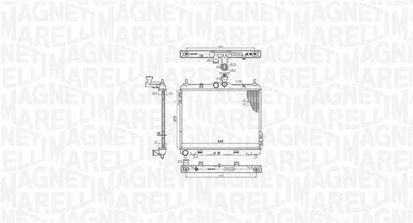 Radiateur moteur (Radiateur de refroidissement) MAGNETI MARELLI ref. 350213192200
