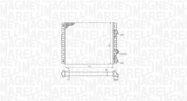 Radiador motor MAGNETI MARELLI ref. 350213192900