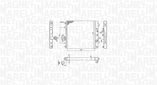 Radiador motor MAGNETI MARELLI ref. 350213193100