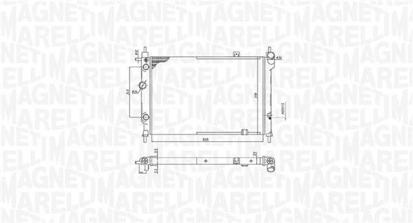 Radiador motor MAGNETI MARELLI ref. 350213193200