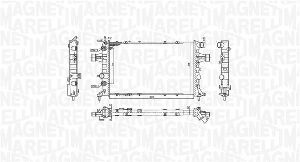 Radiador motor MAGNETI MARELLI ref. 350213194600