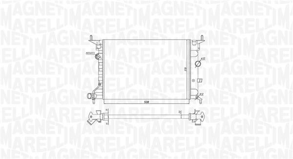 Radiador motor MAGNETI MARELLI ref. 350213194800