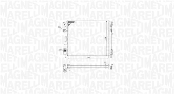 Radiador motor MAGNETI MARELLI ref. 350213195200