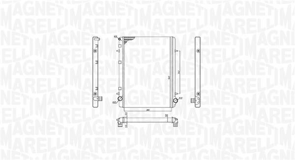 Radiateur moteur (Radiateur de refroidissement) MAGNETI MARELLI 350213195900