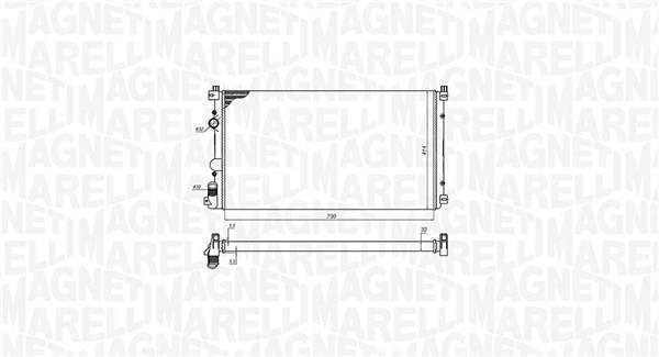 Radiador motor MAGNETI MARELLI ref. 350213198800