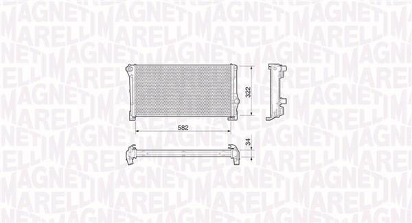 Radiador motor MAGNETI MARELLI 350213199000