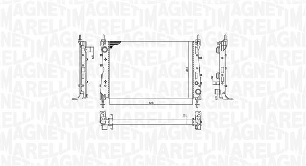 Radiador motor MAGNETI MARELLI ref. 350213199100