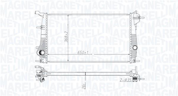 Radiador motor MAGNETI MARELLI ref. 350213199200