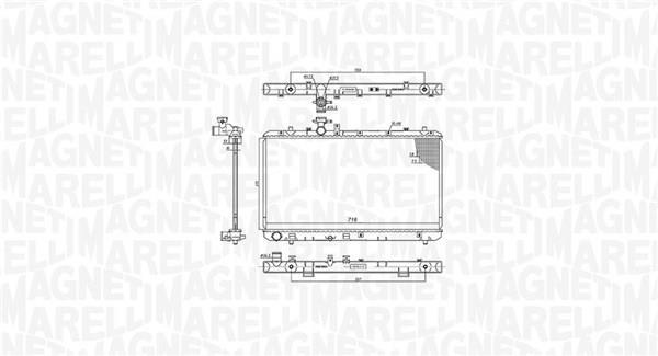 Radiador motor MAGNETI MARELLI ref. 350213199500