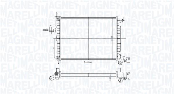 Radiateur moteur (Radiateur de refroidissement) MAGNETI MARELLI 350213200200