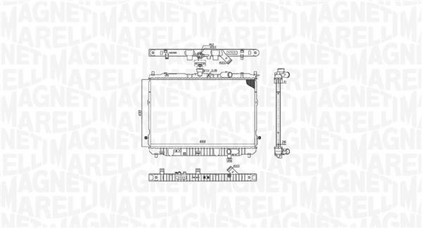 Radiateur moteur (Radiateur de refroidissement) MAGNETI MARELLI ref. 350213201400