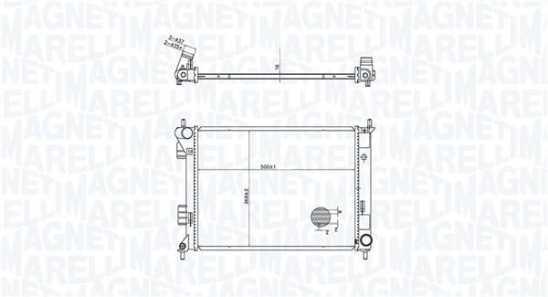 Radiador motor MAGNETI MARELLI ref. 350213204300
