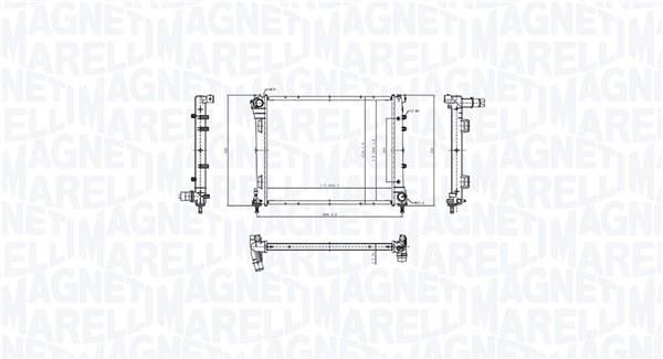 Radiador motor MAGNETI MARELLI ref. 350213212300