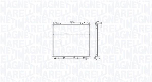 Radiador motor MAGNETI MARELLI ref. 350213212800
