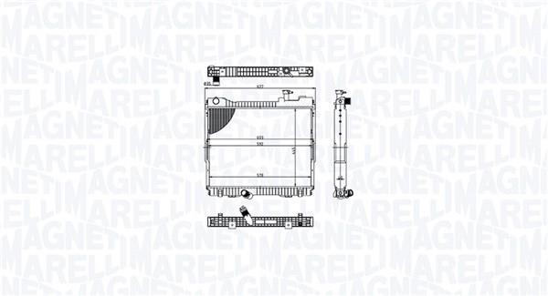 Radiador motor MAGNETI MARELLI ref. 350213213500