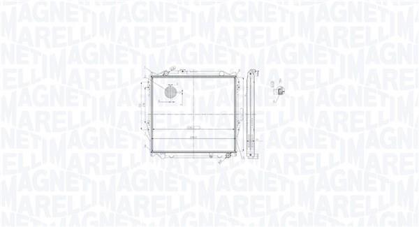 Radiateur moteur (Radiateur de refroidissement) MAGNETI MARELLI ref. 350213213900