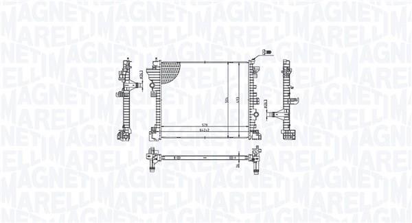 Radiador motor MAGNETI MARELLI ref. 350213214300