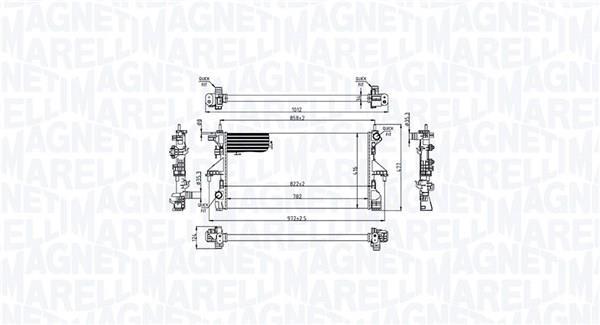 Radiador motor MAGNETI MARELLI ref. 350213215200