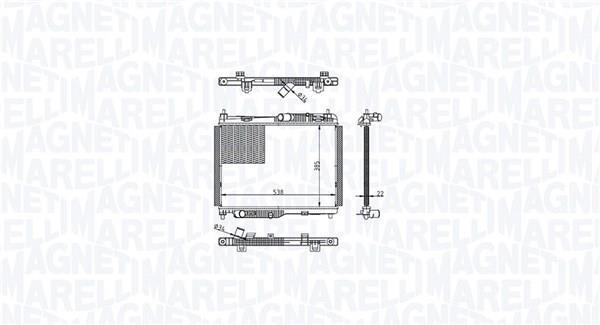 Radiador motor MAGNETI MARELLI ref. 350213215600
